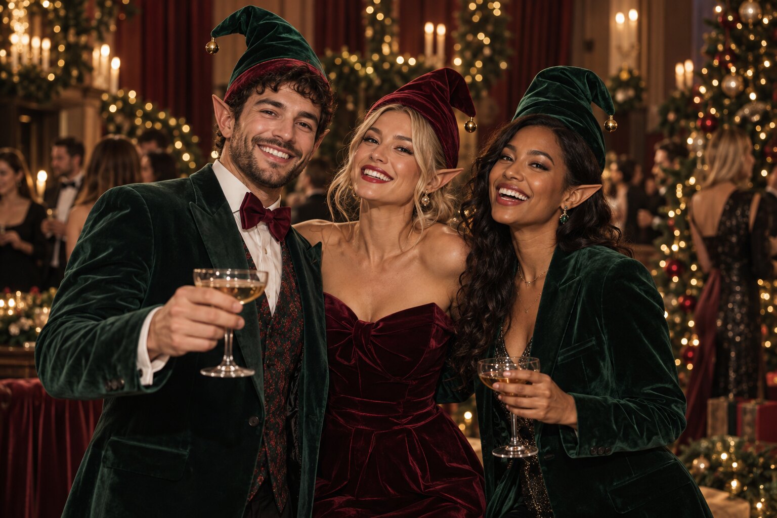 Example of premium festive AI character portrait styling