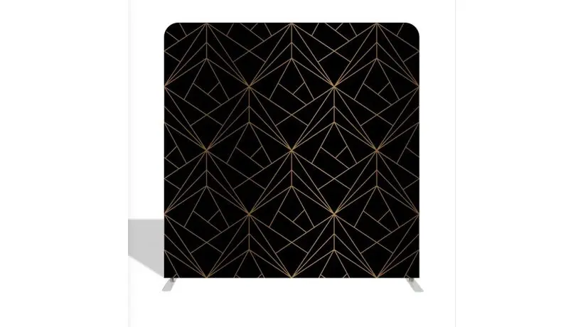 Black Gold Abstract Gatsby backdrop, Side B