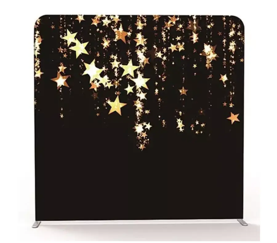 Black with Gold Stars backdrop, Side B