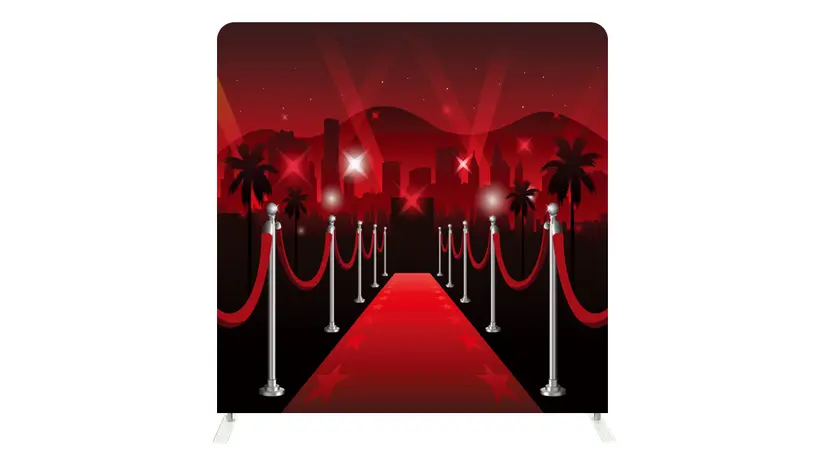 Hollywood Red Carpet backdrop, Side A