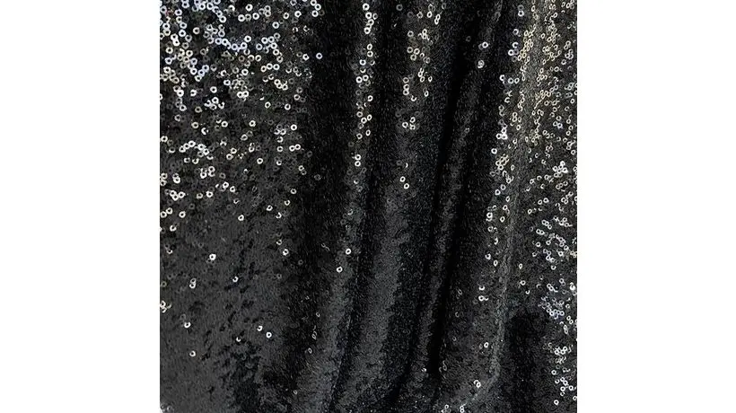 Oval Booth with Black Sequin finish