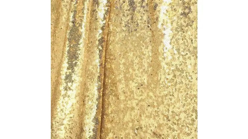 Oval Booth with Gold Sequin finish