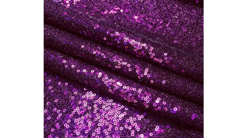 Oval Booth with Purple Sequin finish