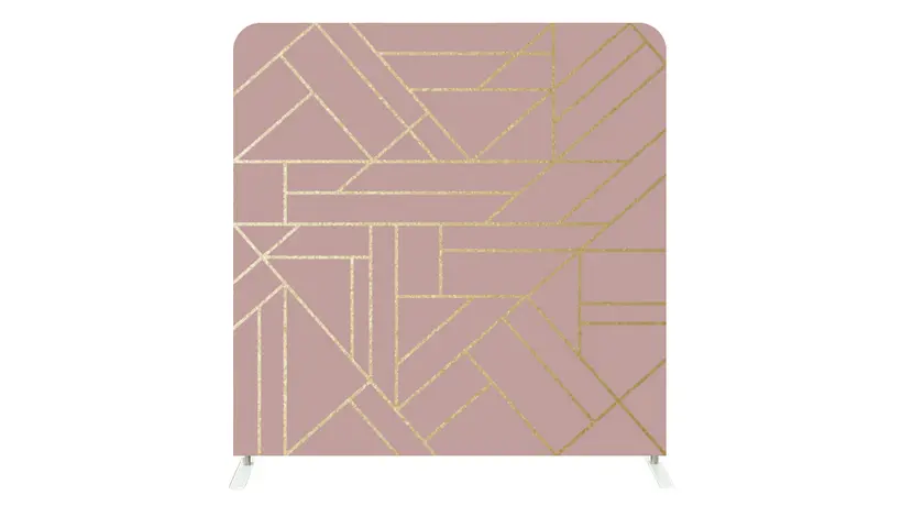 Rose Gold and Gold Abstract backdrop, Side B