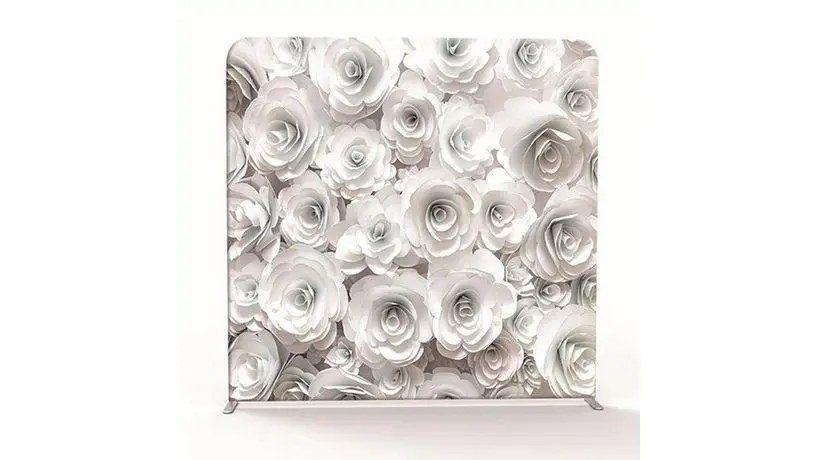 White Flowers backdrop, Side A