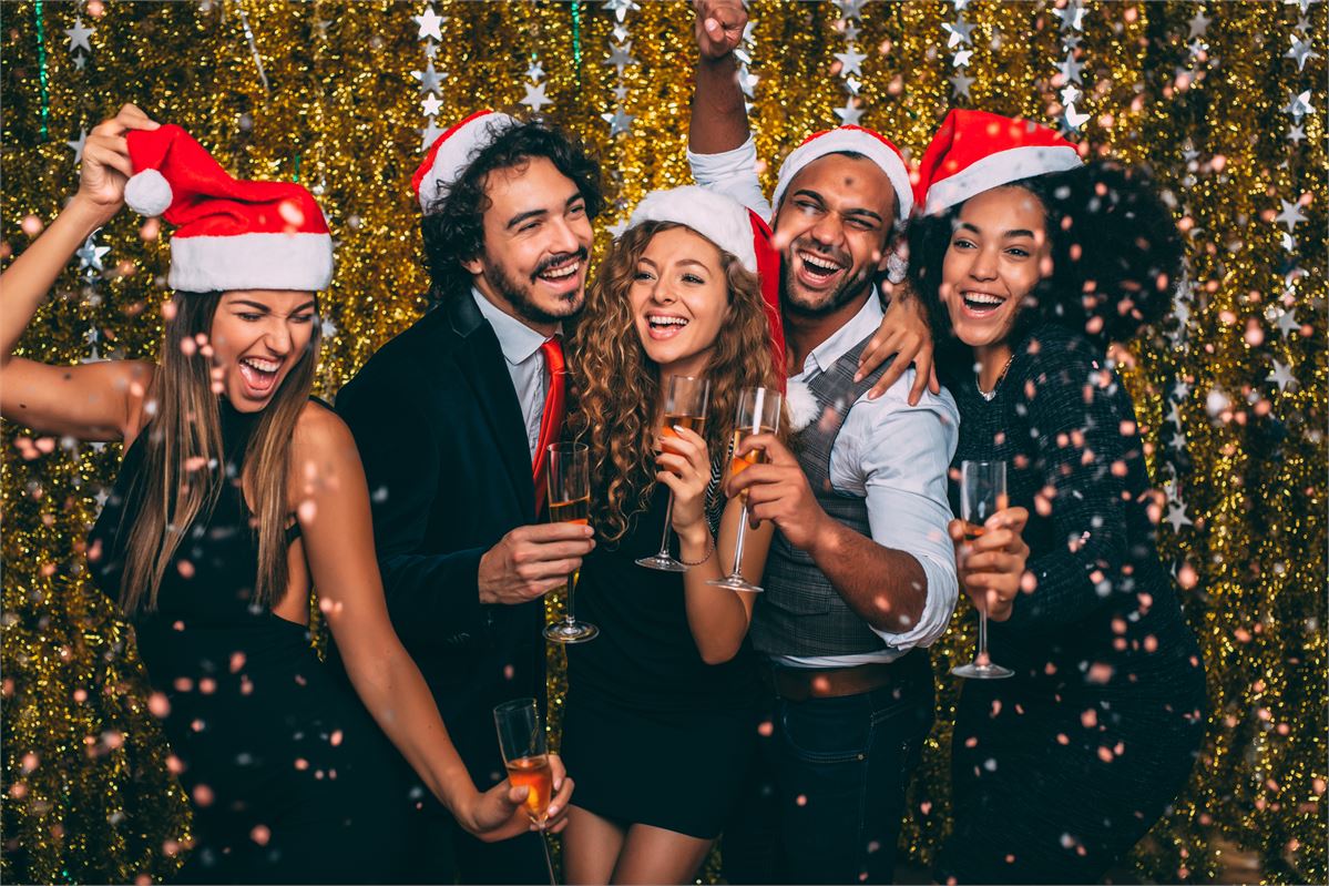 Christmas party photo booth