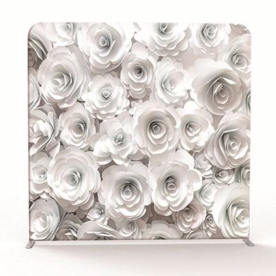 white roses photo booth backdrop ideal for weddings measures 8ft x 8ft
